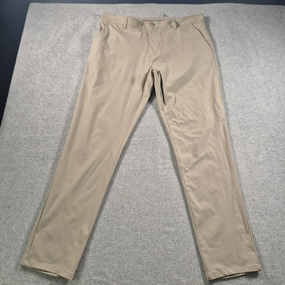 Rhone Commuter Pants Mens 36x32 Beige Performance Stretch Chino